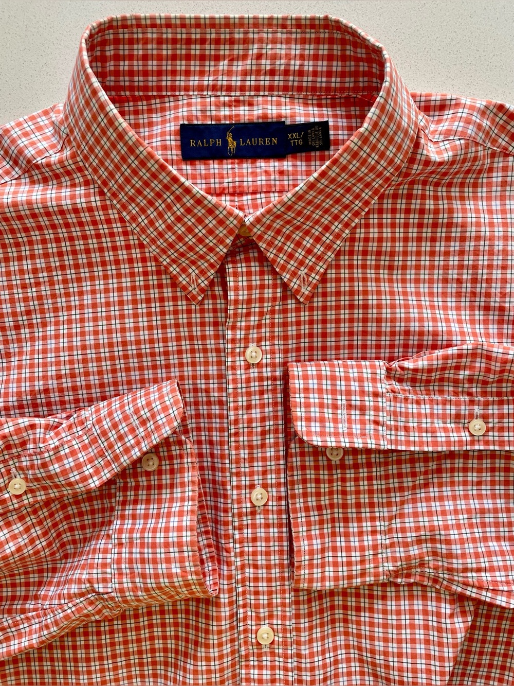 Ralph Lauren - cotton checkered shirt Size XXL